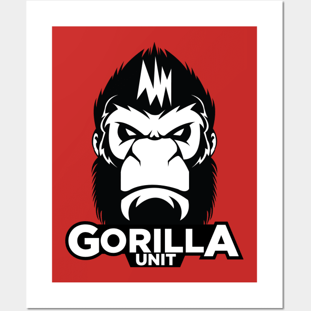 Gorilla Unit Wall Art by Abealih